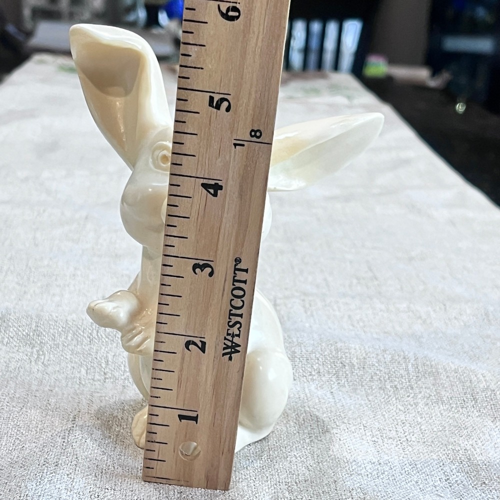 A Santini Italy Alabaster Rabbit Figurine Sculpture Vintage Signed White Bunny - Picture 6 of 6